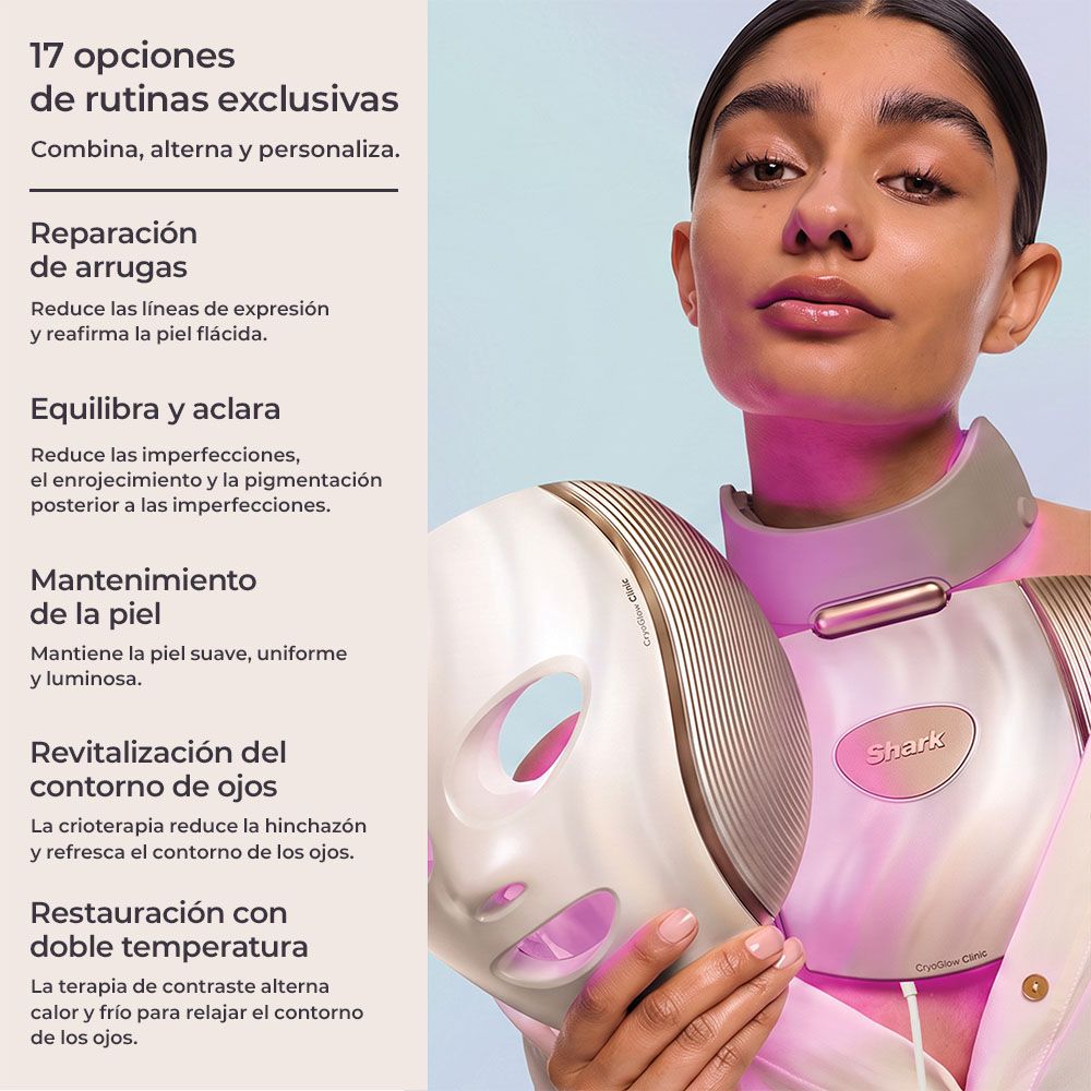 SHARK CRYOGLOW&trade; CLINIC (SISTEMA LED PARA ROSTRO Y CUERPO)